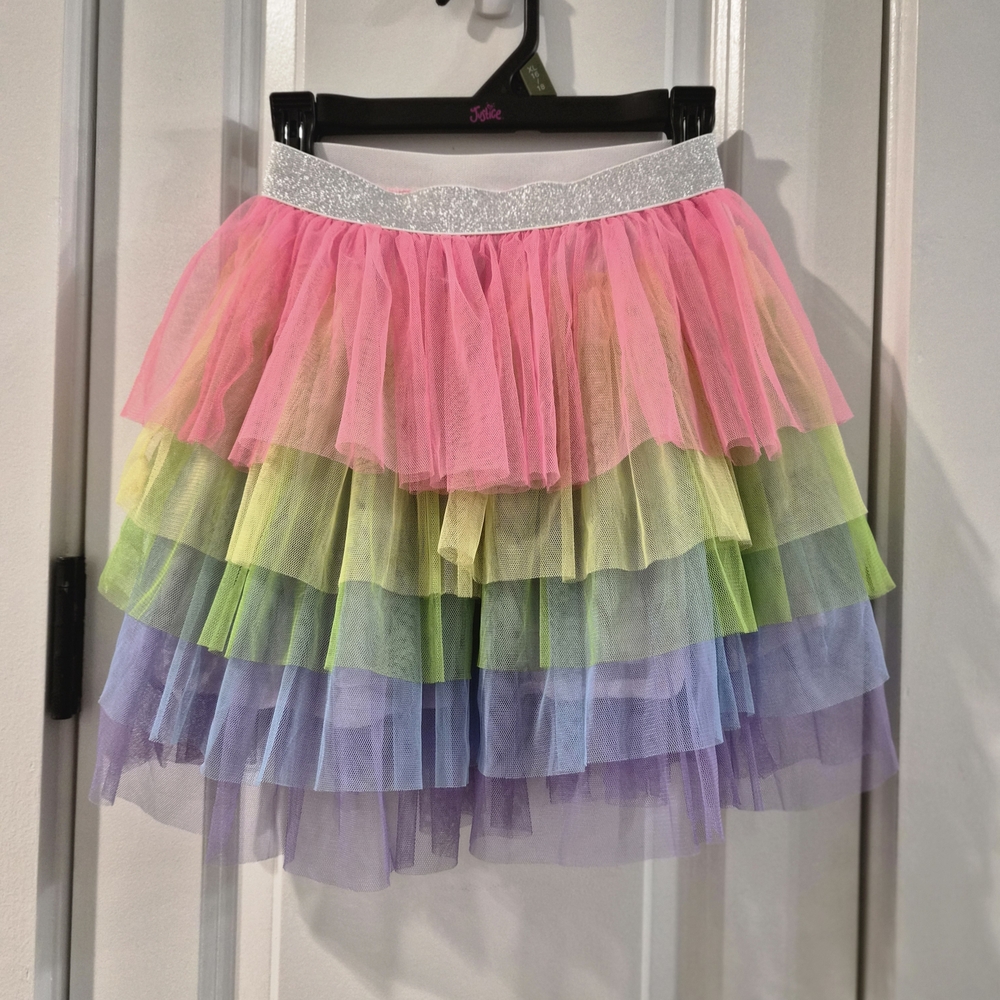 Rainbow Tutu Skirt, Girls size 9-10, EUC - Picture 5 of 8